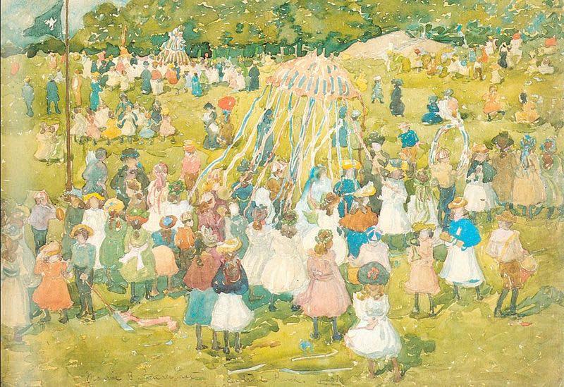 Maurice Prendergast May Day Central Park china oil painting image